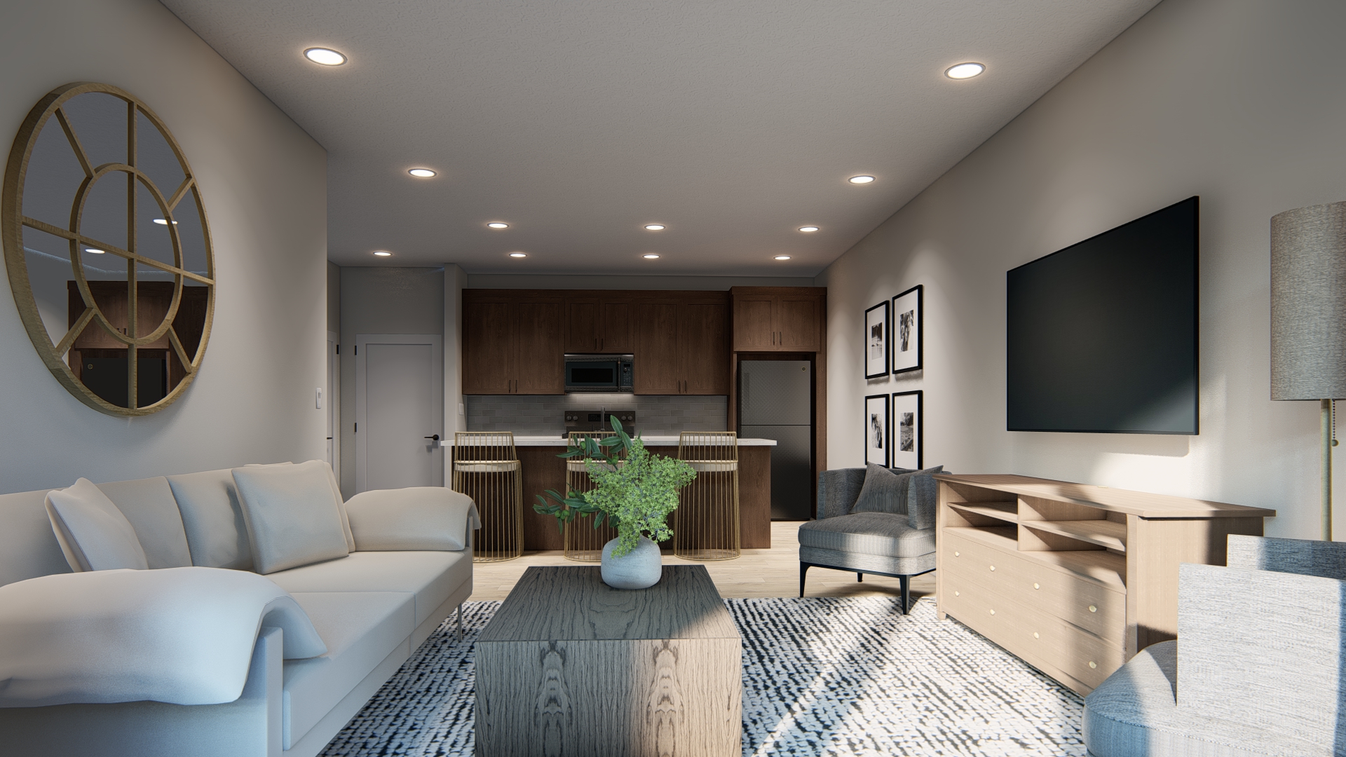 Modern apartment interior at Waterford Village Apartments